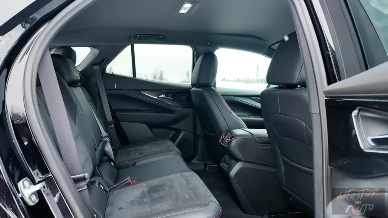 The 2025 Blazer EV interior showcases its spacious cabin design with comfortable seating for five, premium materials, and a modern, uncluttered layout.