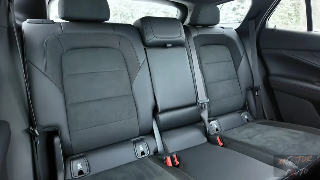 The 2025 Blazer EV offers comfortable rear seating with ample legroom, premium materials, and a 60/40 split-folding configuration for versatile cargo options.